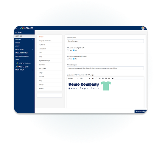 Job MGT dashboard
